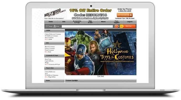 Hollywood Toys and Costumes Coupons
