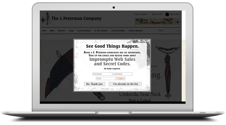 The J. Peterman Company Coupons